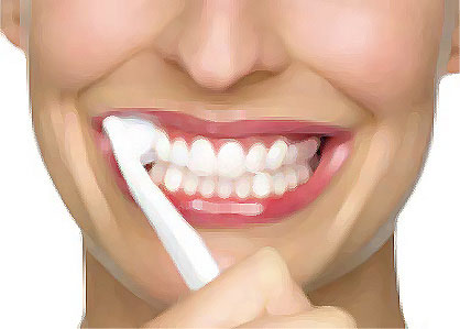 instruktaż higieny, jak myć zęby, higiena jamy ustnej, mycie zębów, ilustracje zdrowy uśmiech